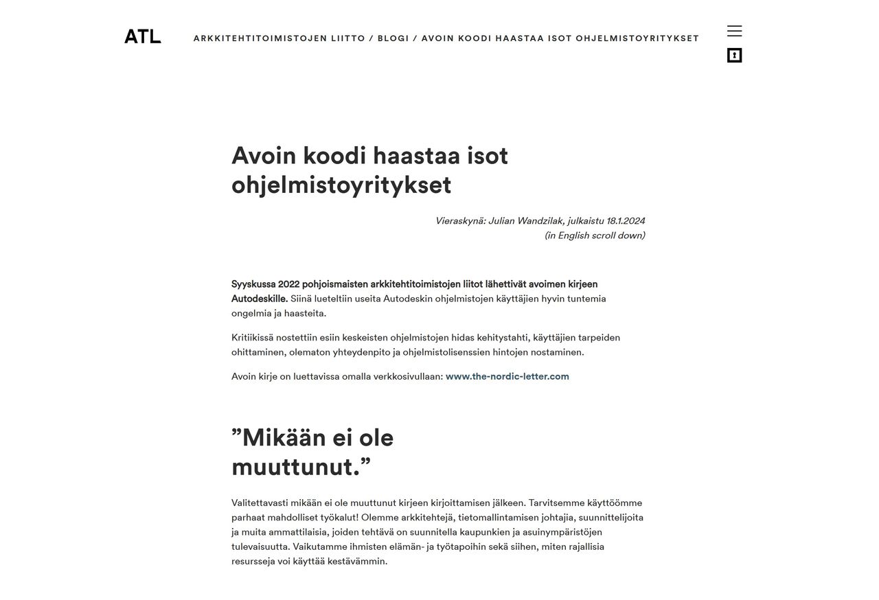 Open-source against the big tech companies - Published in Finnish on ATL blog